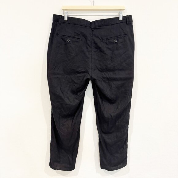 Mango Mens Black Linen Trouser Pants Size 36 - Picture 12 of 12